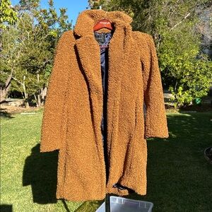J crew Cozy Brown Teddy Coat